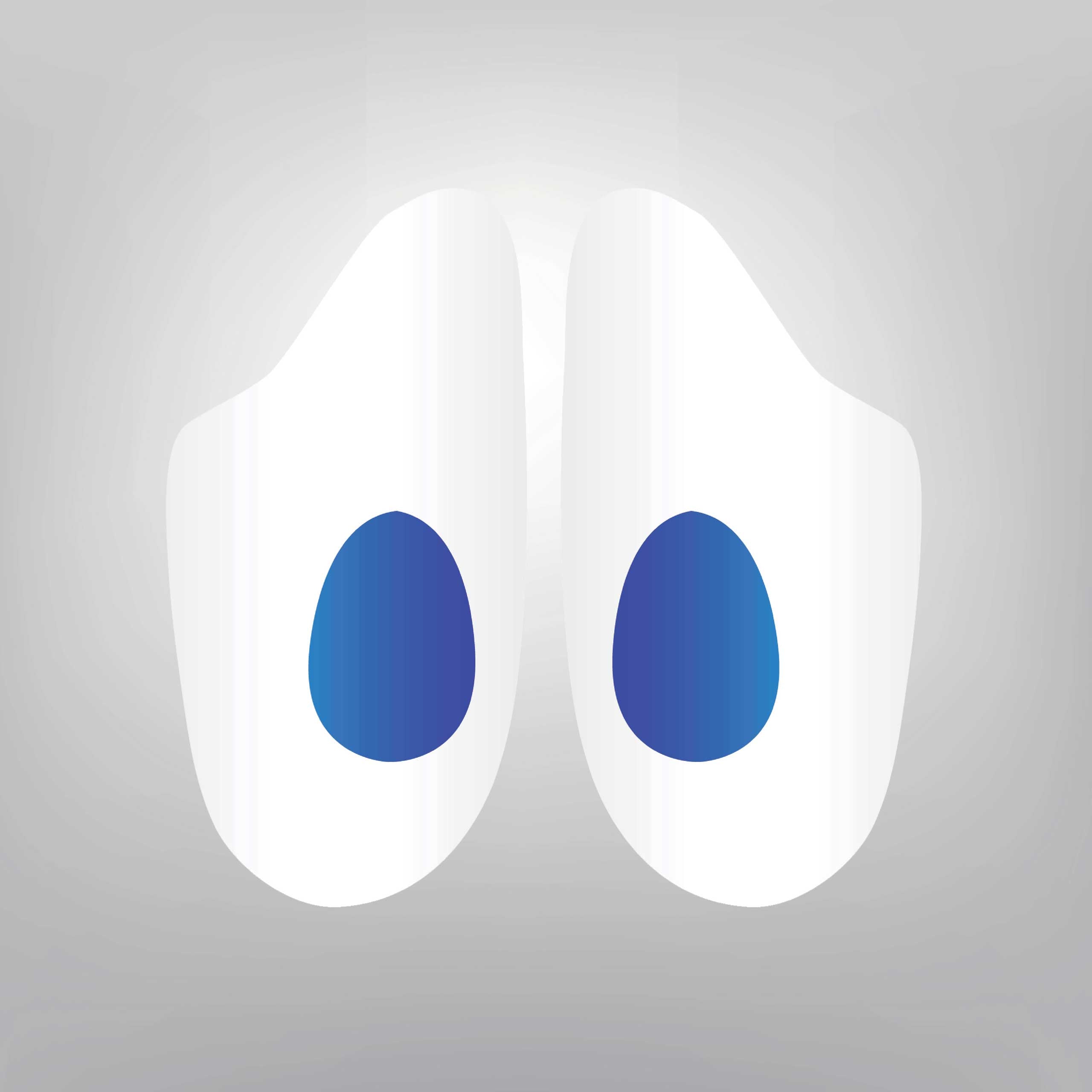 Silicone heel for spur with the blue dot | 308
