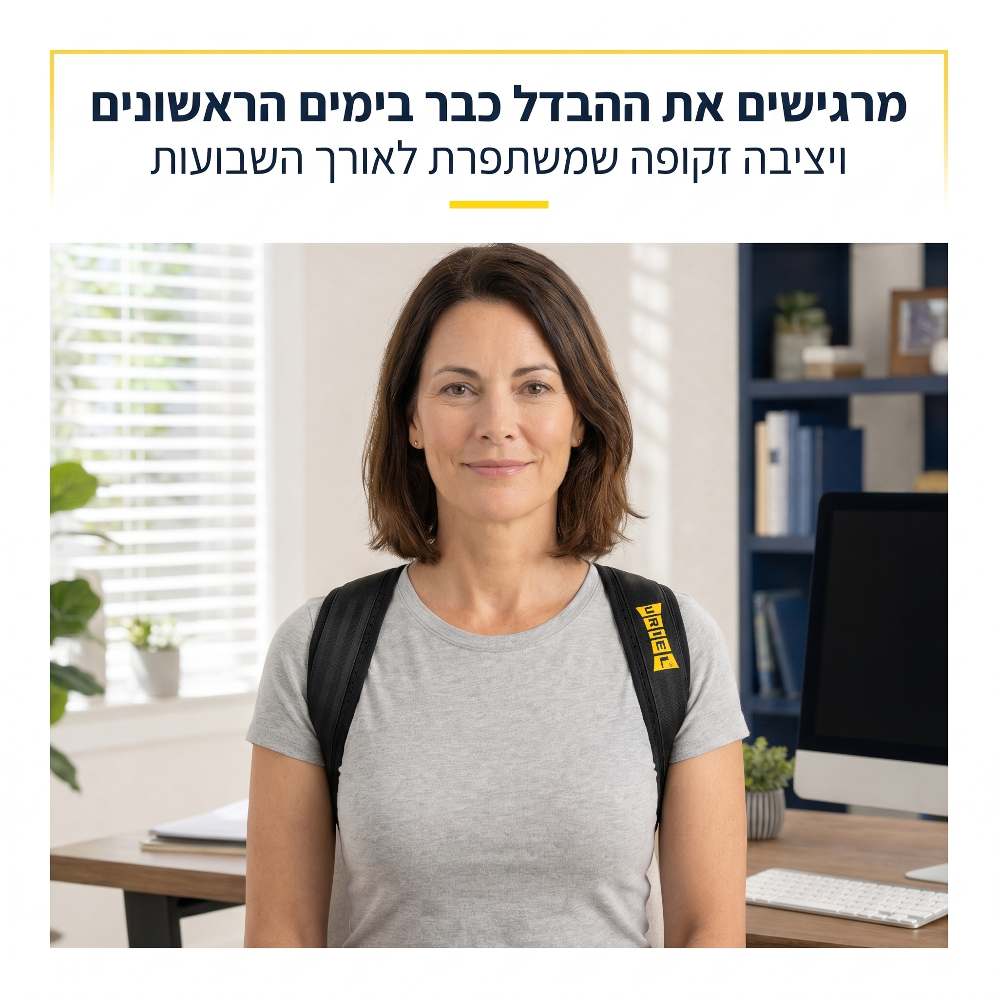תוצאות כבר בימים הראשונים - מיישר כתפיים AC75