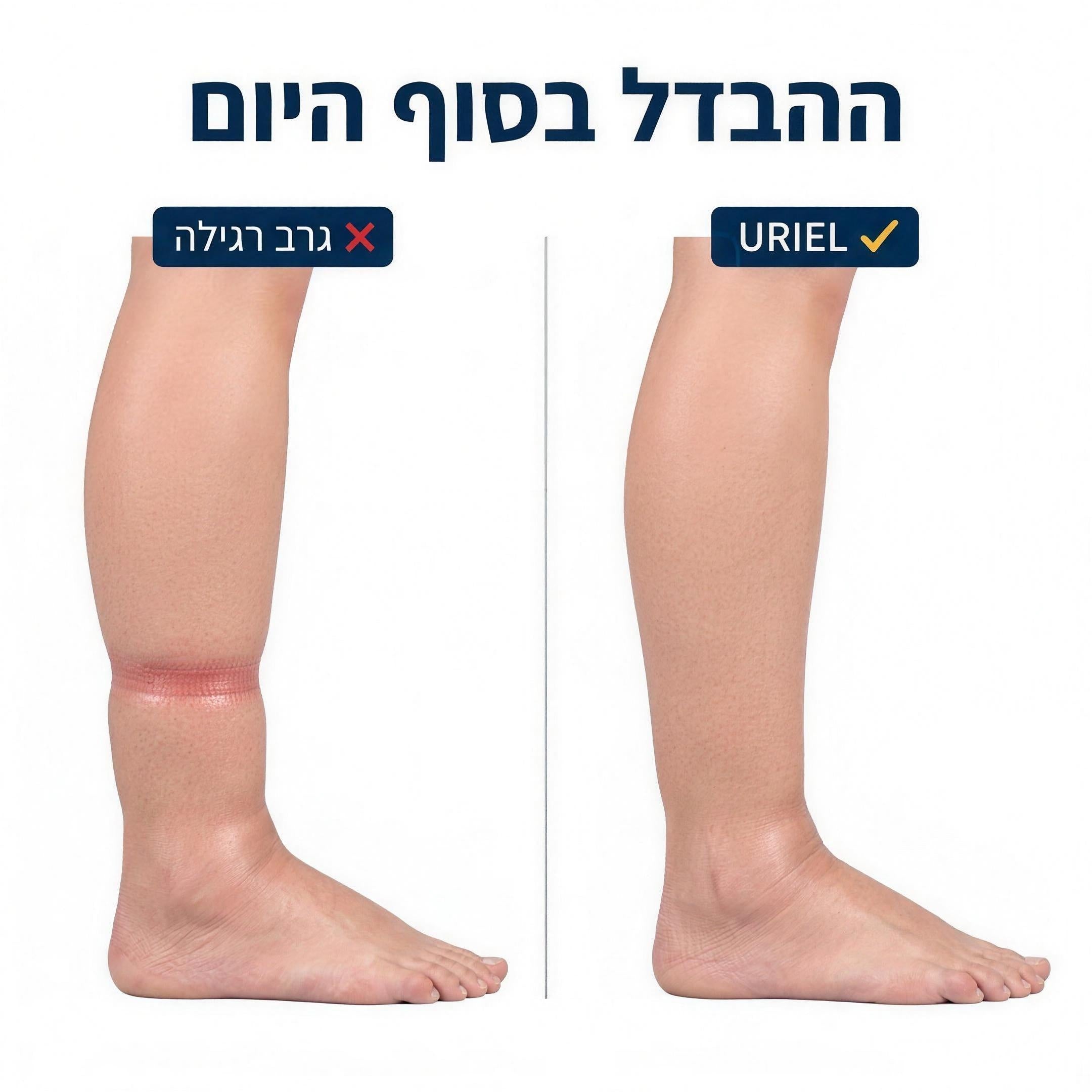ההבדל בסוף היום - גרב רגילה מול URIEL